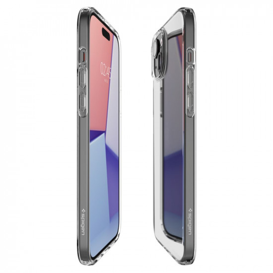 Spigen iPhone 15 Liquid Crystal Θήκη Σιλικόνης - Crystal Clear