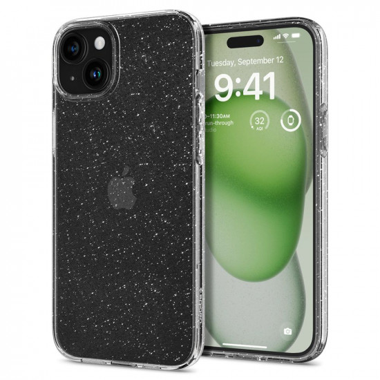 Spigen iPhone 15 Plus Liquid Crystal Θήκη Σιλικόνης - Glitter Crystal