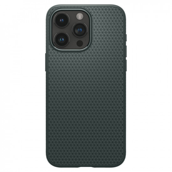 Spigen iPhone 15 Pro Max Liquid Air Θήκη Σιλικόνης - Abyss Green