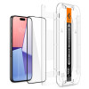Spigen iPhone 15 Pro Glas.TR EZ Fit FC 0.3mm 2.5D 9H Case Friendly Full Screen Tempered Glass Αντιχαρακτικό Γυαλί Οθόνης - Black - AGL06899