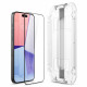 Spigen iPhone 15 Pro Max Glas.TR EZ Fit FC 0.3mm 2.5D 9H Case Friendly Full Screen Tempered Glass Αντιχαρακτικό Γυαλί Οθόνης - Black - AGL06879