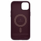 Caseology iPhone 15 Parallax Mag Θήκη Σιλικόνης με Σκληρό Πλαίσιο και MagSafe - Burgundy