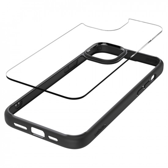 Spigen iPhone 15 Ultra Hybrid Σκληρή Θήκη με Πλαίσιο Σιλικόνης - Matte Black