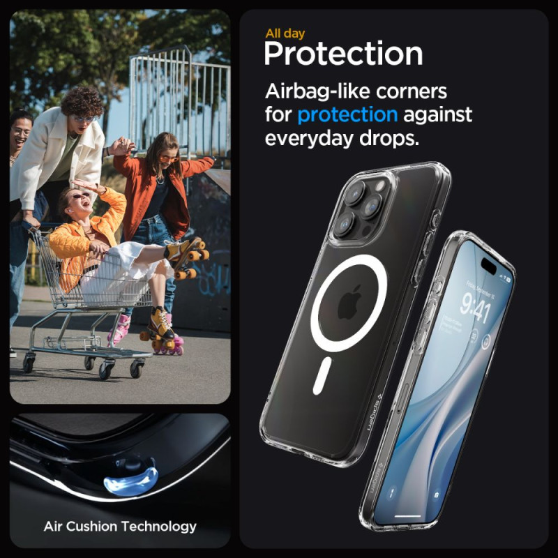 Spigen iPhone 15 Pro Max Ultra Hybrid Mag Σκληρή Θήκη με Πλαίσιο Σιλικόνης Και MagSafe - White Spigen iPhone 15 Pro Max Ultra Hybrid Mag Σκληρή Θήκη με Πλαίσιο Σιλικόνης Και MagSafe - White