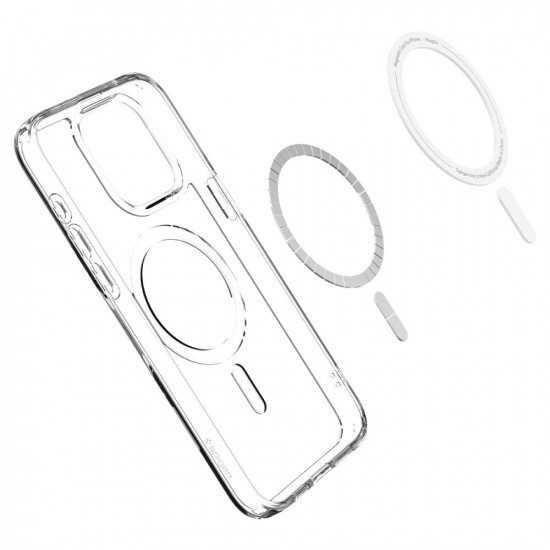 Spigen iPhone 15 Pro Max Ultra Hybrid Mag Σκληρή Θήκη με Πλαίσιο Σιλικόνης Και MagSafe - White