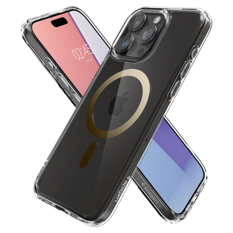Spigen iPhone 15 Pro Max Ultra Hybrid Mag Σκληρή Θήκη με Πλαίσιο Σιλικόνης Και MagSafe - Gold Spigen iPhone 15 Pro Max Ultra Hybrid Mag Σκληρή Θήκη με Πλαίσιο Σιλικόνης Και MagSafe - Gold