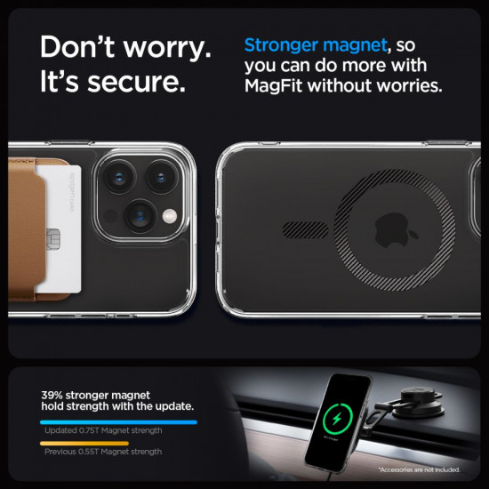 Spigen iPhone 15 Pro Ultra Hybrid Mag Σκληρή Θήκη με Πλαίσιο Σιλικόνης Και MagSafe - Carbon Fiber