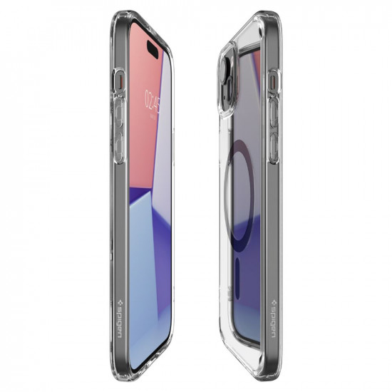 Spigen iPhone 15 Plus Ultra Hybrid Mag Σκληρή Θήκη με Πλαίσιο Σιλικόνης Και MagSafe - Black
