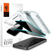 Spigen iPhone 15 Pro Glas.TR Privacy EZ Fit 2.5D 9H Αντιχαρακτικό Γυαλί Οθόνης - 2 Τεμάχια - Clear / Black - AGL06894