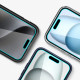 Spigen iPhone 15 Pro Max Glas.TR Privacy EZ Fit 2.5D 9H Αντιχαρακτικό Γυαλί Οθόνης - 2 Τεμάχια - Clear / Black - AGL06874