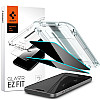 Spigen iPhone 15 / iPhone 16 Glas.TR Privacy EZ Fit 2.5D 9H Αντιχαρακτικό Γυαλί Οθόνης - 2 Τεμάχια - Clear / Black - AGL06905