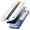 Spigen iPhone 15 / iPhone 16 Glas.TR Privacy EZ Fit 2.5D 9H Αντιχαρακτικό Γυαλί Οθόνης - 2 Τεμάχια - Clear / Black - AGL06905