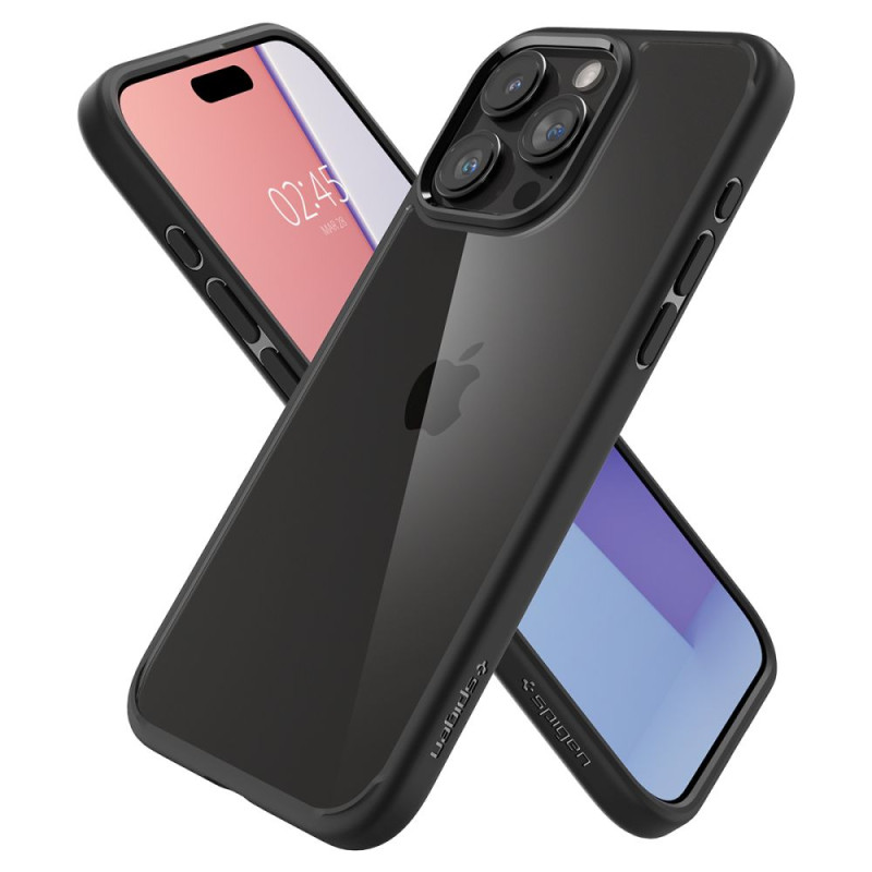 Spigen iPhone 15 Pro Max Ultra Hybrid Σκληρή Θήκη με Πλαίσιο Σιλικόνης - Matte Black Spigen iPhone 15 Pro Max Ultra Hybrid Σκληρή Θήκη με Πλαίσιο Σιλικόνης - Matte Black
