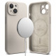 Ringke iPhone 15 Silicone Magnetic MagSafe Case Θήκη Σιλικόνης με MagSafe - Stone