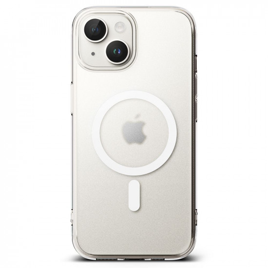 Ringke iPhone 15 Plus Fusion Σκληρή Θήκη με Πλαίσιο Σιλικόνης και MagSafe - Matte Clear
