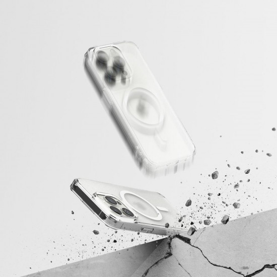 Ringke iPhone 15 Pro Fusion Σκληρή Θήκη με Πλαίσιο Σιλικόνης και MagSafe - Matte Clear