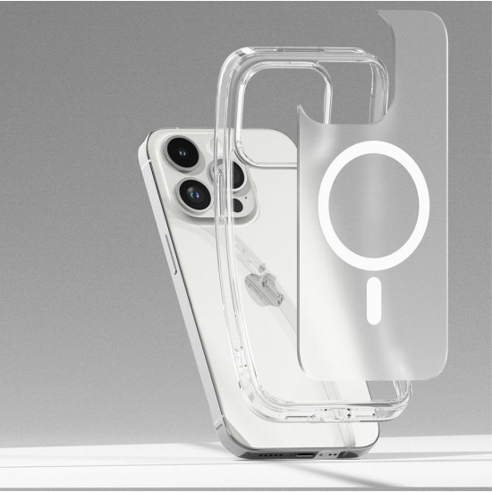Ringke iPhone 15 Pro Fusion Σκληρή Θήκη με Πλαίσιο Σιλικόνης και MagSafe - Matte Clear