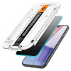 Spigen iPhone 15 Pro Glas.TR Privacy EZ Fit 2.5D 9H Αντιχαρακτικό Γυαλί Οθόνης - Clear / Black - AGL07120