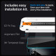 Spigen iPhone 15 Pro Glas.TR Privacy EZ Fit 2.5D 9H Αντιχαρακτικό Γυαλί Οθόνης - Clear / Black - AGL07120