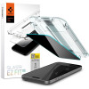 Spigen iPhone 15 Pro Glas.TR Privacy EZ Fit 2.5D 9H Αντιχαρακτικό Γυαλί Οθόνης - Clear / Black - AGL07120