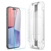 Spigen iPhone 15 Plus Glas.TR EZ Fit 0.2mm 2.5D 9H Tempered Glass Αντιχαρακτικό Γυαλί Οθόνης - 2 Τεμάχια - Clear - AGL06883
