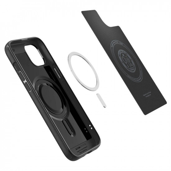 Spigen iPhone 15 Plus Mag Armor Θήκη Σιλικόνης TPU με MagSafe - Matte Black