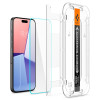 Spigen iPhone 15 Pro Max Glas.TR EZ Fit 0.2mm 2.5D 9H Tempered Glass Αντιχαρακτικό Γυαλί Οθόνης - 2 Τεμάχια - Clear - AGL06872 Spigen iPhone 15 Pro Max Glas.TR EZ Fit 0.2mm 2.5D 9H Tempered Glass Αντιχαρακτικό Γυαλί Οθόνης - 2 Τεμάχια - Clear - AGL06872