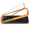 Spigen iPhone 15 FC AlignMaster 2.5D Full Screen Case Friendly Tempered Glass Αντιχαρακτικό Γυαλί Οθόνης 9H - 2 Τεμάχια - Black