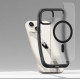 Ringke iPhone 15 Fusion Bold MagSafe Σκληρή Θήκη με Πλαίσιο Σιλικόνης και MagSafe - Matte Black / Ημιδιάφανη