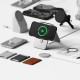Ringke iPhone 15 Plus Fusion X MagSafe Σκληρή Θήκη με Πλαίσιο Σιλικόνης και MagSafe - Matte Black - Ημιδιάφανη