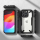 Ringke iPhone 15 Pro Max Fusion X MagSafe Σκληρή Θήκη με Πλαίσιο Σιλικόνης και MagSafe - Matte Black - Ημιδιάφανη