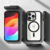 Ringke iPhone 15 Pro Max Fusion Bold MagSafe Σκληρή Θήκη με Πλαίσιο Σιλικόνης και MagSafe - Matte Black / Διάφανη