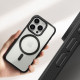 Ringke iPhone 15 Pro Max Fusion Bold MagSafe Σκληρή Θήκη με Πλαίσιο Σιλικόνης και MagSafe - Matte Black / Ημιδιάφανη