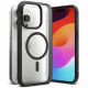 Ringke iPhone 15 Pro Max Fusion Bold MagSafe Σκληρή Θήκη με Πλαίσιο Σιλικόνης και MagSafe - Matte Black / Ημιδιάφανη
