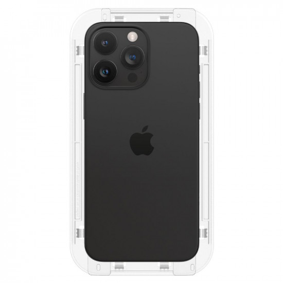 Spigen iPhone 15 Pro Max Glas.TR EZ Fit FC 0.3mm 2.5D 9H Case Friendly Full Screen Tempered Glass Αντιχαρακτικό Γυαλί Οθόνης - 2 Τεμάχια - Black