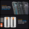 Spigen iPhone 15 Pro Glas.TR EZ Fit FC 0.3mm 2.5D 9H Case Friendly Full Screen Tempered Glass Αντιχαρακτικό Γυαλί Οθόνης - 2 Τεμάχια - Black