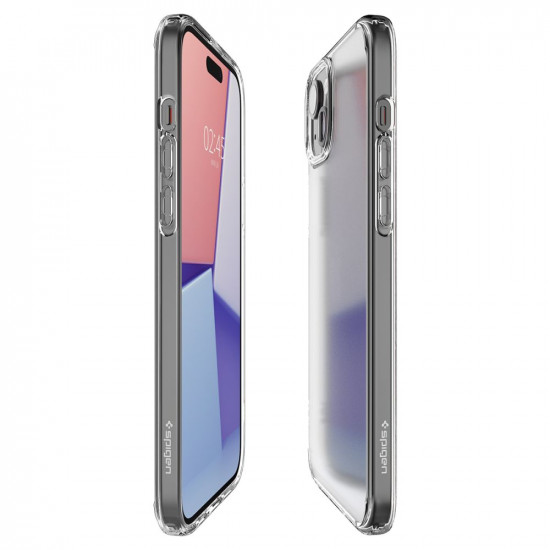 Spigen iPhone 15 Ultra Hybrid Σκληρή Θήκη με Πλαίσιο Σιλικόνης - Frost Clear