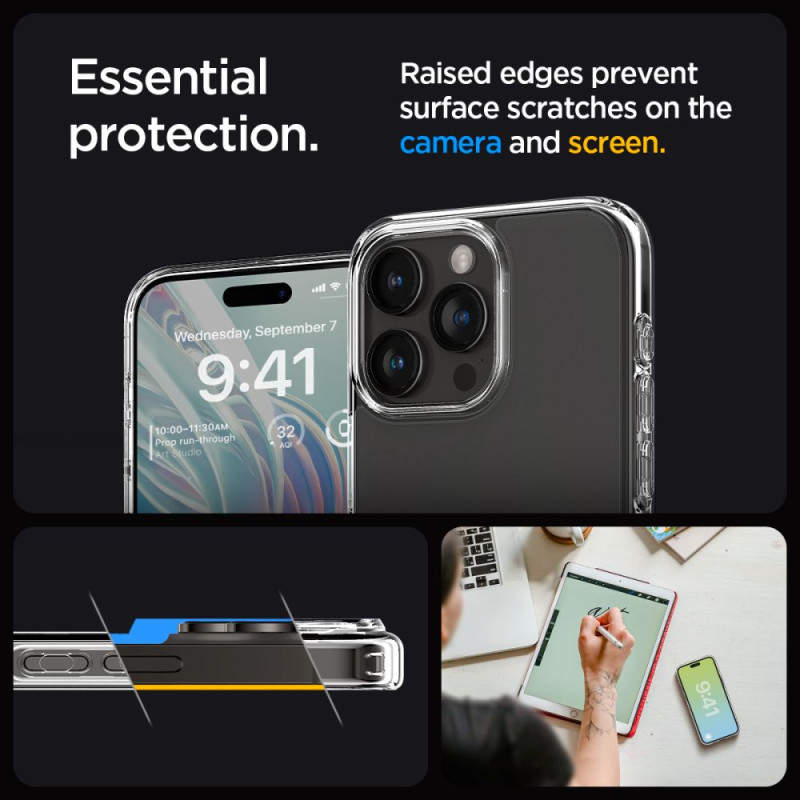 Spigen iPhone 15 Pro Max Ultra Hybrid Σκληρή Θήκη με Πλαίσιο Σιλικόνης - Frost Clear Spigen iPhone 15 Pro Max Ultra Hybrid Σκληρή Θήκη με Πλαίσιο Σιλικόνης - Frost Clear