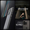 Spigen iPhone 15 Pro Max Ultra Hybrid Σκληρή Θήκη με Πλαίσιο Σιλικόνης - Frost Black