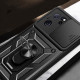 Tech-Protect Xiaomi 13T / 13T Pro Camshield Pro Σκληρή Θήκη με Πλαίσιο Σιλικόνης και Δαχτυλίδι Συγκράτησης - Black