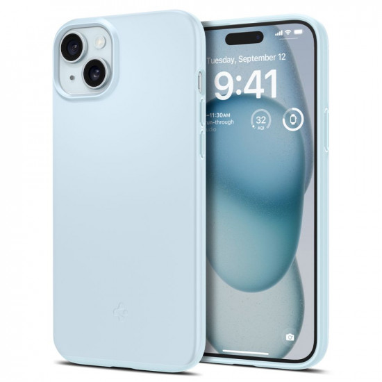Spigen iPhone 15 Thin Fit Σκληρή Θήκη - Mute Blue