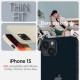 Spigen iPhone 15 Thin Fit Σκληρή Θήκη - Mute Beige