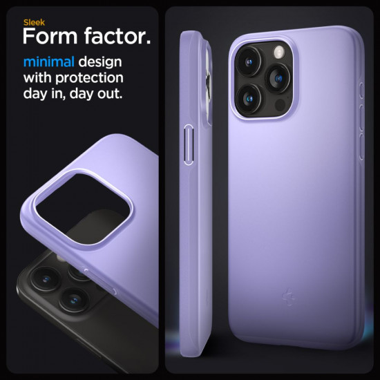 Spigen iPhone 15 Pro Thin Fit Σκληρή Θήκη - Iris Purple