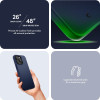 Spigen Cyrill iPhone 15 Pro Kajuk Mag Θήκη με Επένδυση Συνθετικού Δέρματος και MagSafe - Navy Blue