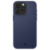 Spigen Cyrill iPhone 15 Pro Kajuk Mag Θήκη με Επένδυση Συνθετικού Δέρματος και MagSafe - Navy Blue