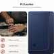 Spigen Cyrill iPhone 15 Pro Kajuk Mag Θήκη με Επένδυση Συνθετικού Δέρματος και MagSafe - Navy Blue