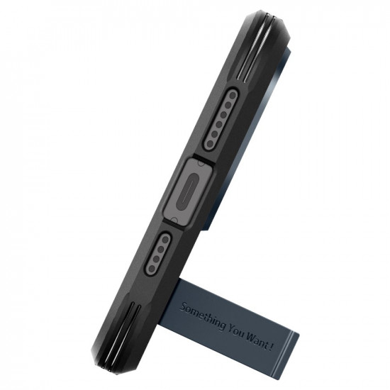 Spigen iPhone 15 Pro Max Tough Armor Mag Σκληρή Θήκη με MagSafe - Metal Slate