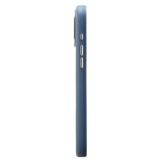 Uniq iPhone 15 Pro Max Coehl Muse Σκληρή Θήκη MagSafe με Επένδυση Συνθετικού Δέρματος και Λουράκι - Sapphire Blue