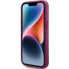 Guess iPhone 15 Glitter Script Big 4G Σκληρή Θήκη με Πλαίσιο Σιλικόνης - Purple - GUHCP15SHG4SGU
