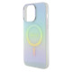 Guess iPhone 15 Pro Max IML Iridescent MagSafe Σκληρή Θήκη με Πλαίσιο Σιλικόνης και MagSafe - Turquoise - GUHMP15XHITSQ